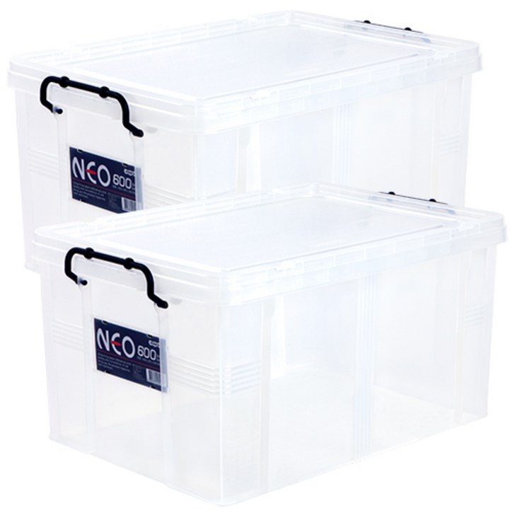 코멕스 네오 리빙박스, 반투명, 2개