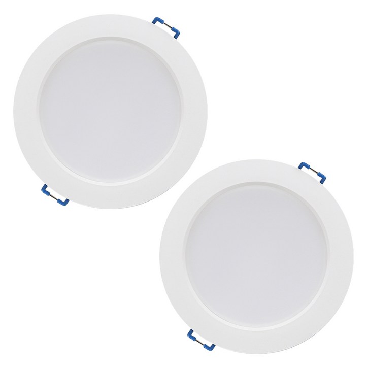 LED 플리커프리 다운라이트 14.5cm 12W, 주광색, 2개