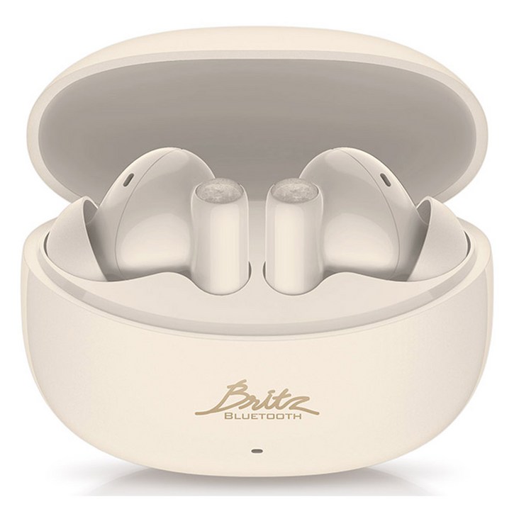 브리츠 노이즈캔슬링 무선 블루투스 v5.3 이어폰, AcousticANC7, 아이보리
