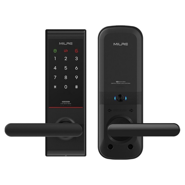 밀레시스텍 무타공 번호전용 디지털 도어락 MI-5200K Plus, MI-5200K Plus, 고객직접설치