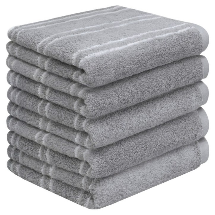 어메니티타올 시그니처 디자인 타올 200g 40수 코마사, 머스크 스트라이프, 5개