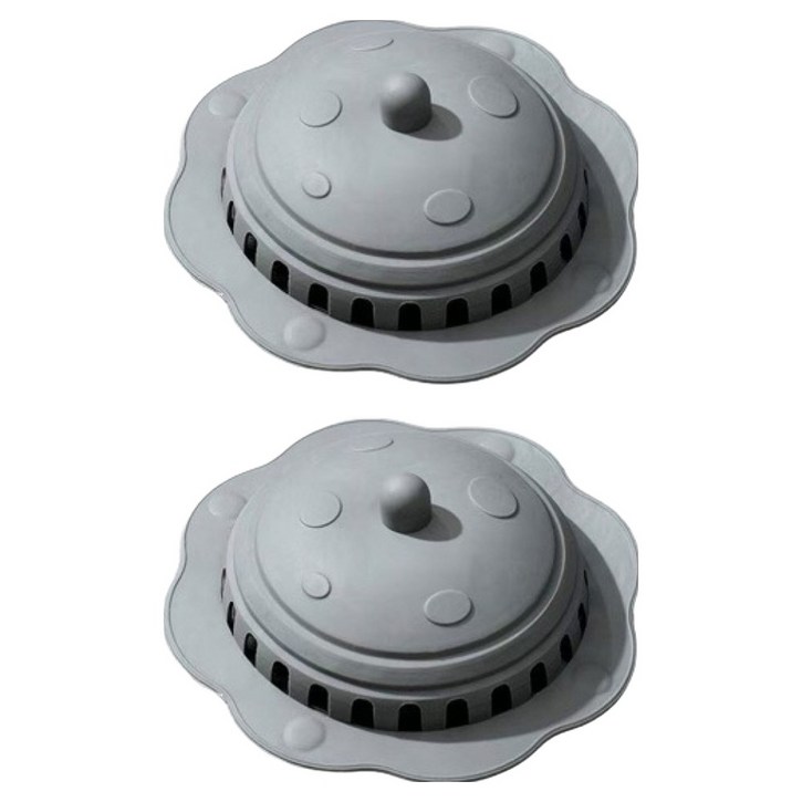 블럭마트 욕실 냄새방지 물빠짐 배수구 실리콘 덮개 2p