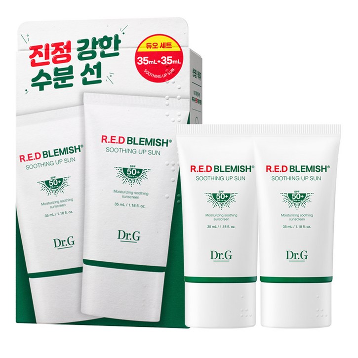 닥터지 레드 블레미쉬 수딩 업 선 35ml + 35ml 듀오 세트 SPF50+ PA++++, 1세트