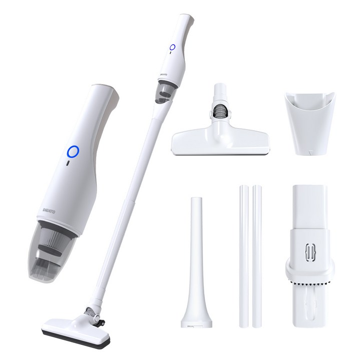 바우아토 프로제트 DC 모터 다용도 미니 무선 핸디 청소기, 화이트, D-B-0702