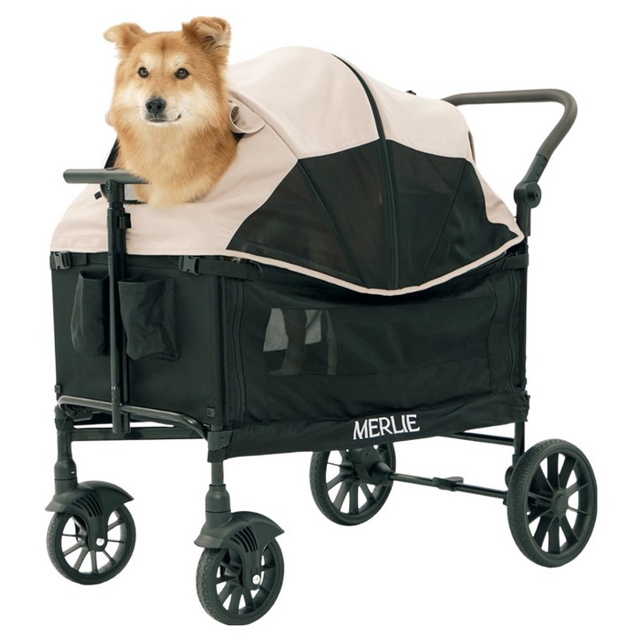 멀리 강아지 유모차 MW6, 베이지, 1개