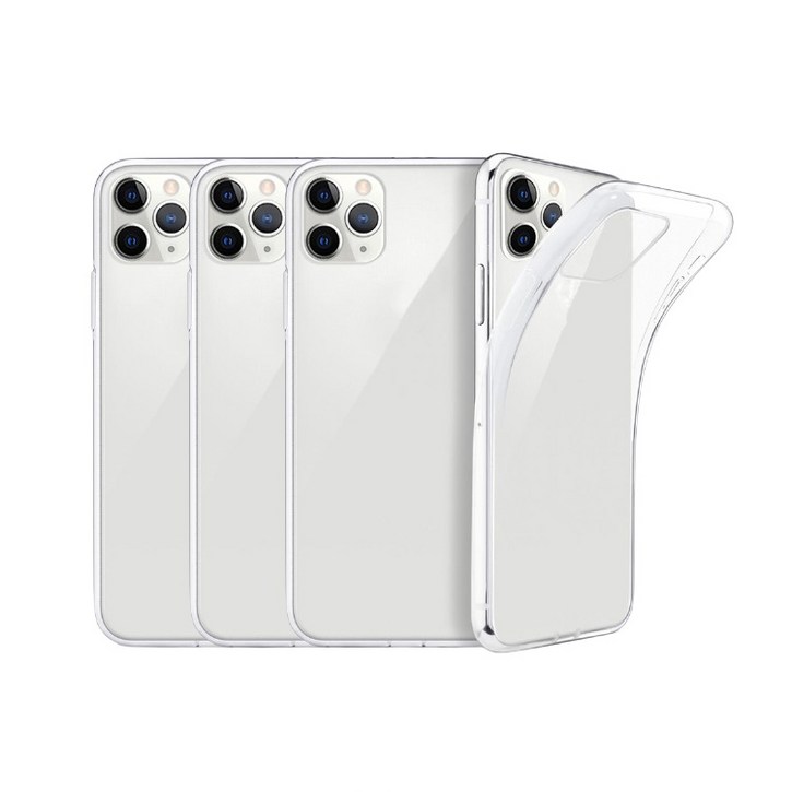 idear Cover 아이폰 7  8  SE2 울트라씬 투명 젤리 휴대폰 케이스 4p