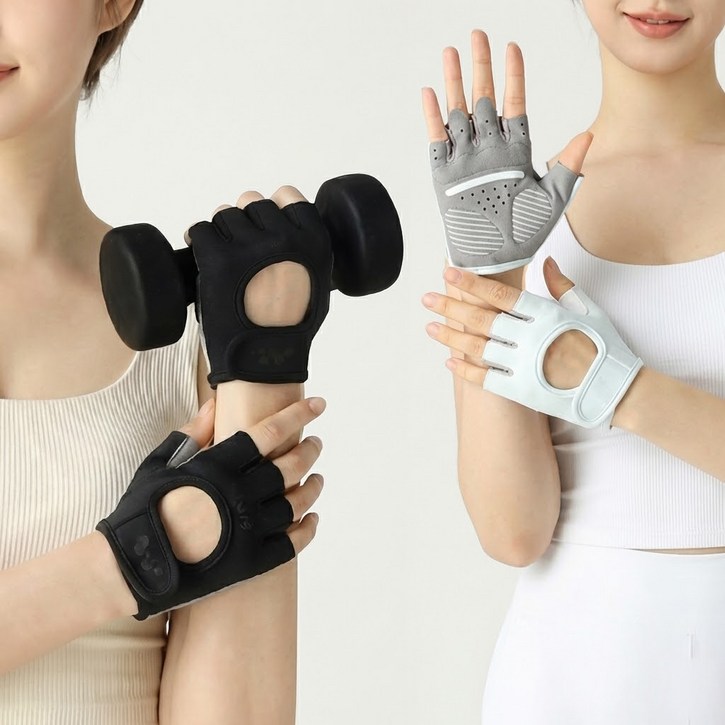 코지스 자전거장갑 헬스장갑 풀업장갑, 1세트, 블랙