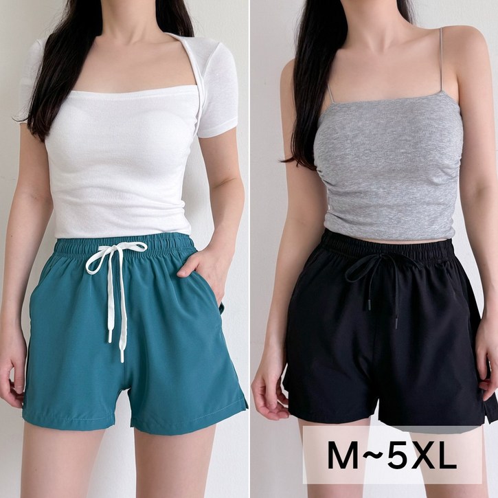 폼비 여름 나일론 밴딩 남녀공용 3부 반바지 2장