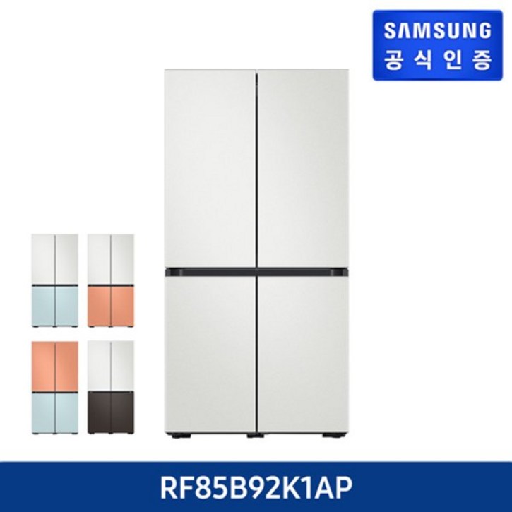 삼성전자 (코타_5도어)삼성 비스포크 냉장고(866L) RF85B92K1AP +쿠첸 10인용 전기밥솥+ 신세계5만원상품권 1