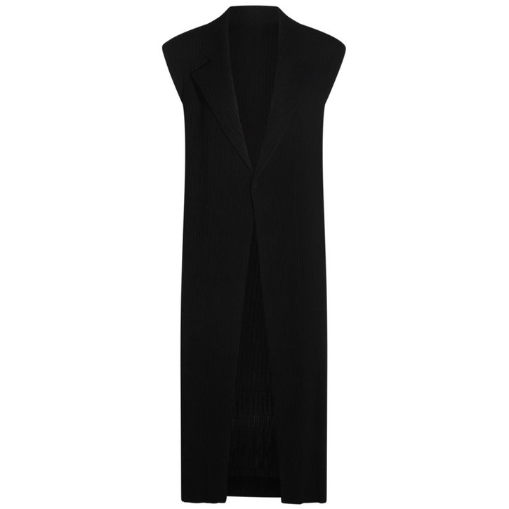 이세이미야케 해칭 플리츠 베스트