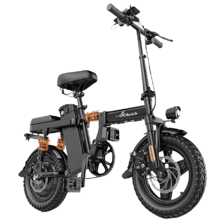 Bacicle 전기자전거 자토바이 접이식 전동 바이크 48V 고출력 모터 경량 배달, 8. 고급형20Ah70km 고탄소강, 알루미늄 합금