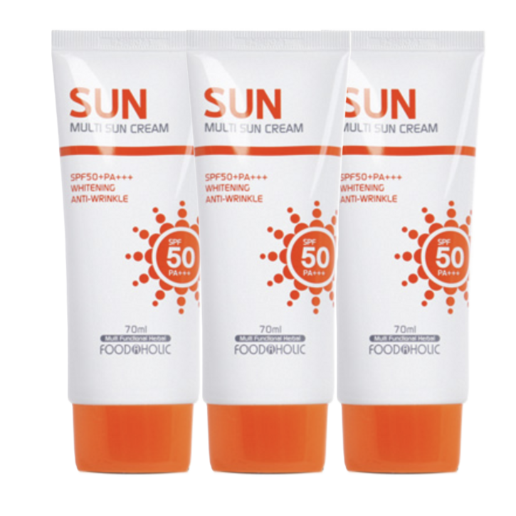 3개)푸드어홀릭 멀티 선크림70ml SPF50+PA+++