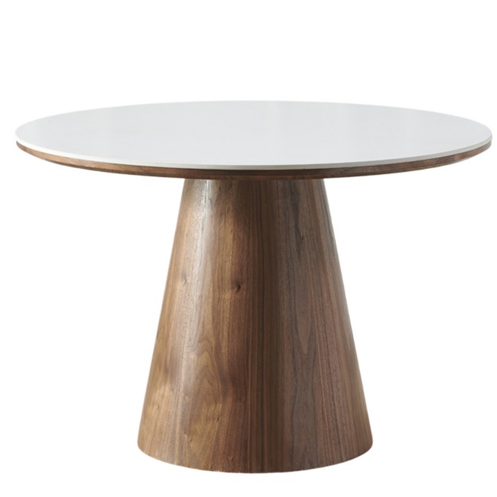 트리몬 TM03 포세린 오크 월넛 원형 750 850 1000 1100 1200 세라믹식탁, 월넛진한색, 5인용