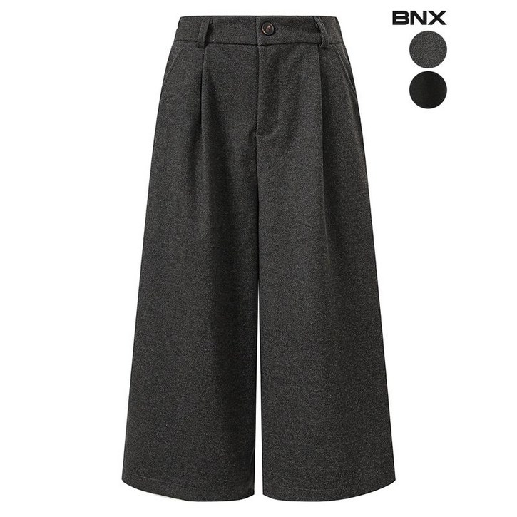 BNX 여성 핀턱 7부 큐롯팬츠