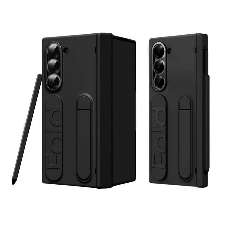 리네시 갤럭시 Z 폴드 슬림 힌지보호 풀커버 그립 스탠드 케이스 + S펜