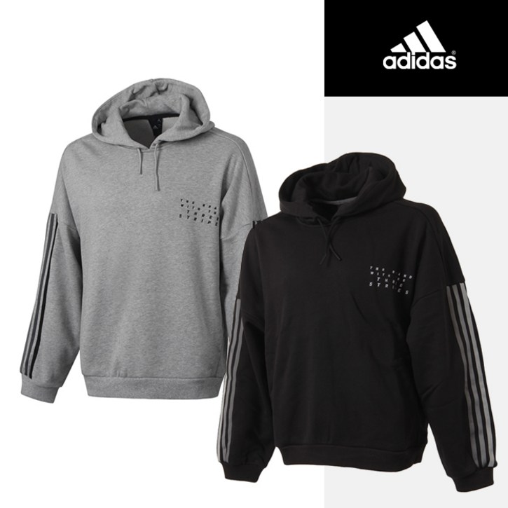 아디다스 남성용 시티 풀오버 스웨트 후드 HM2675