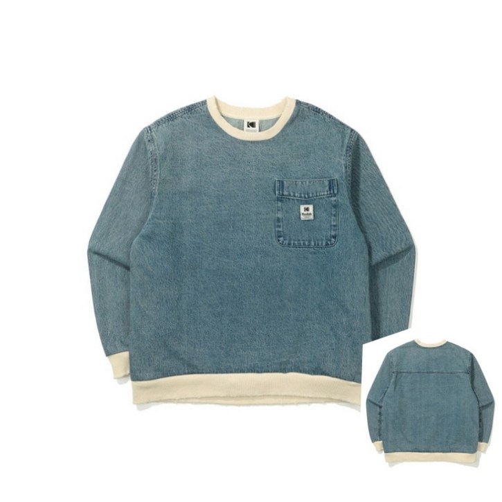 코닥 데님 맨투맨 BLUE