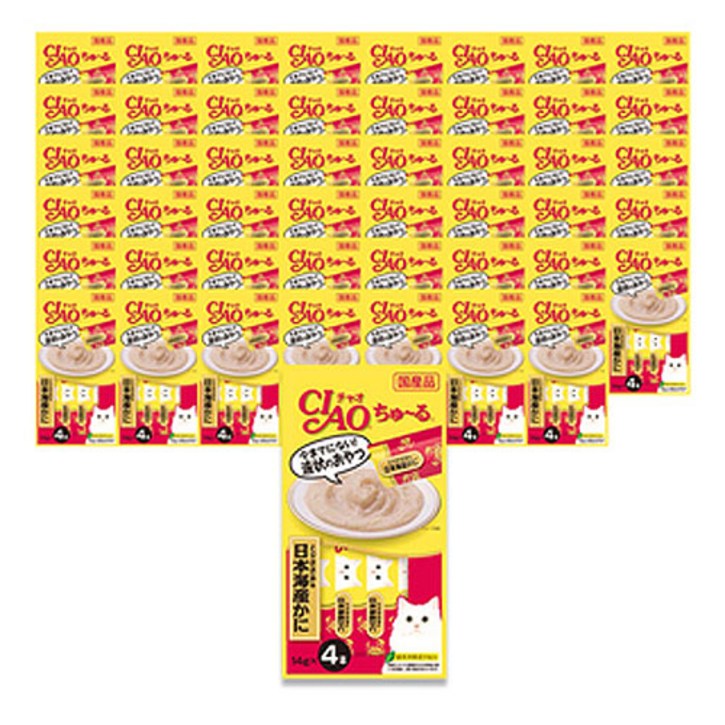 4SC76 이나바 CIAO 챠오 츄르 닭가슴살게 X 48개 세트, 48개, 4개입, 14g