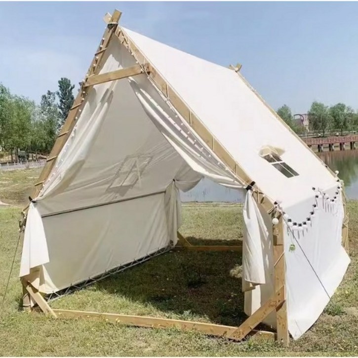 야외 길이 두꺼운 몽고텐트 글램핑 선택 사계절 랜턴 숙박 캠핑 2m 천막 타포린