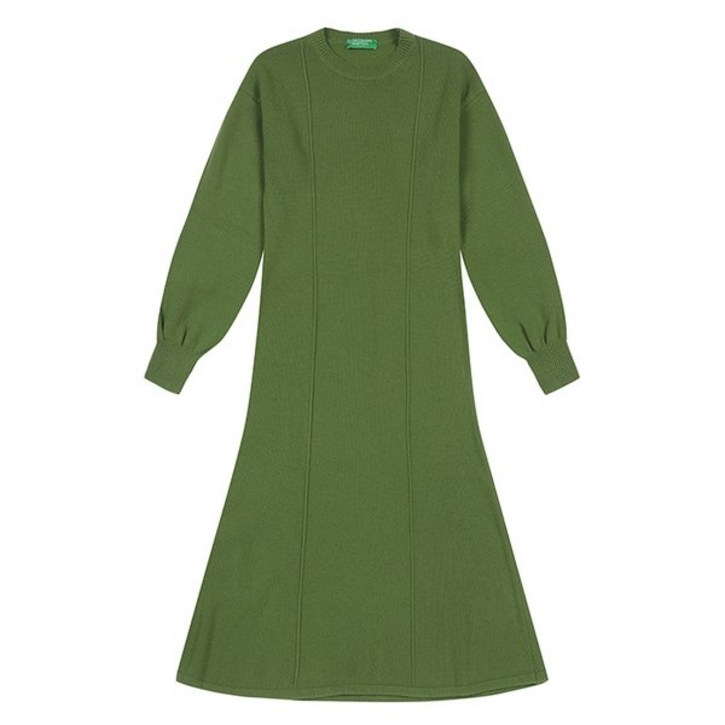 백화점 정품 베네통 원피스 Pintuck wrinkle flare dress1244DV00IGN