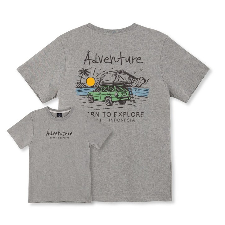 아스트로피 발리여행 반팔 티셔츠  사계절 남녀공용 여름 빅사이즈 커플 단체 학생 백프린팅