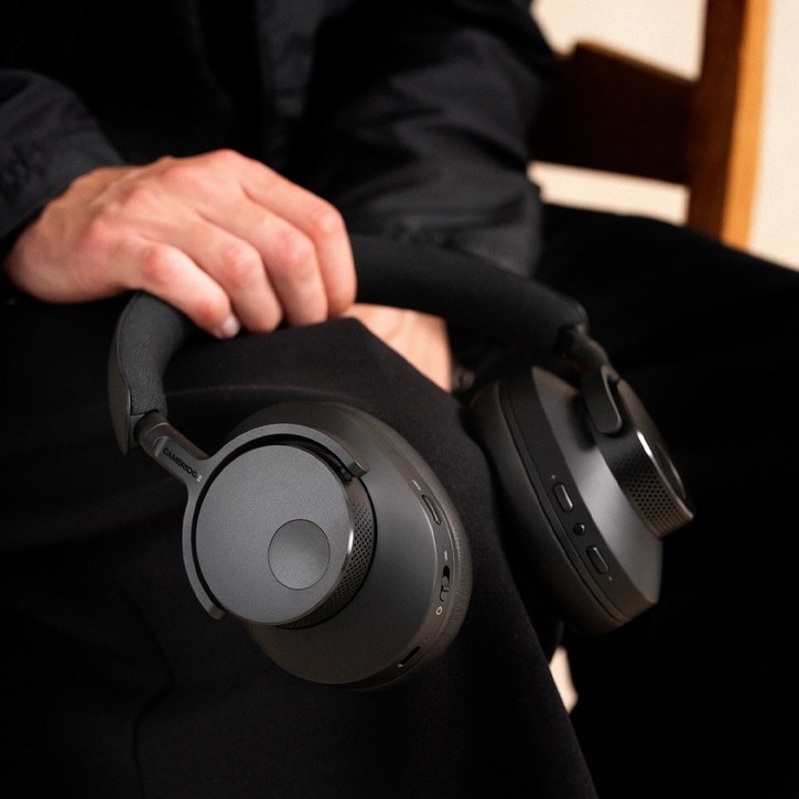 캠브리지오디오 멜로매니아 P100SE 하이파이 액티브 노이즈캔슬링 무선 블루투스 헤드폰, 블랙