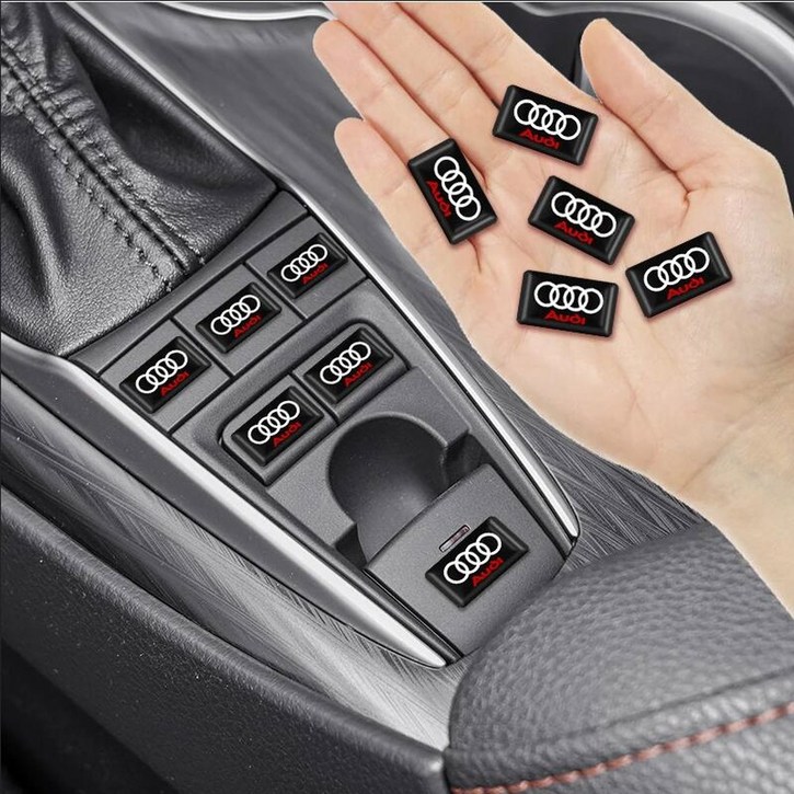아우디 S 라인 A4 b6 b8 b7 b9 b5 A6 A3 A8 Q3 Q5 Q7 10/20/50PCS 3D 스타일링 자동차 에폭시 엠블럼 스티커 장식 액세서리
