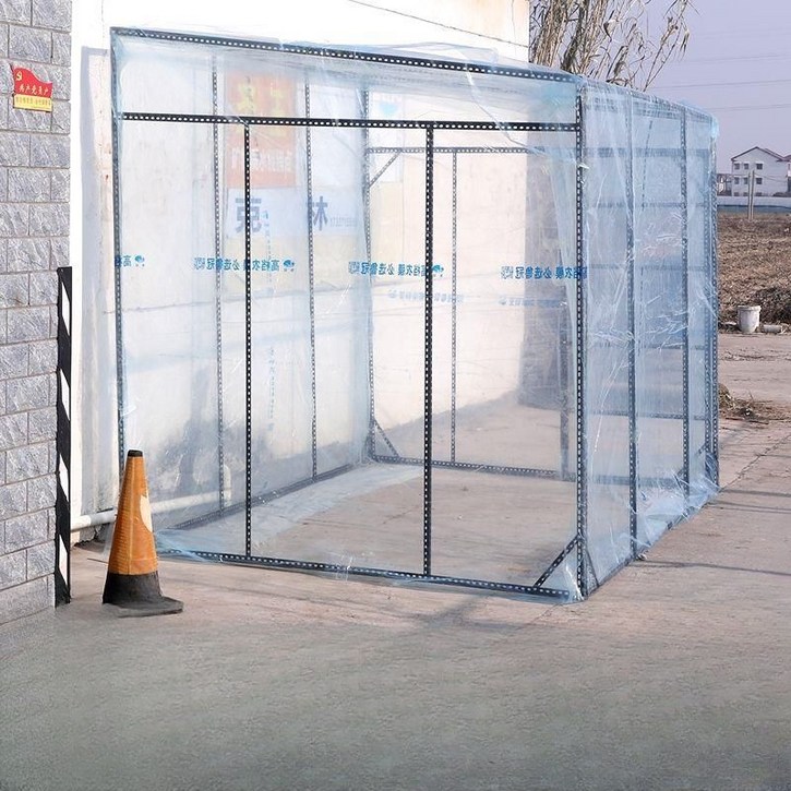 농막 어닝 테라스 투명 천막 조립식 처마 썬룸 캐노피 필름 창고 하우스