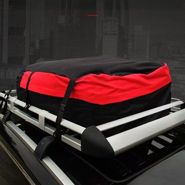 차량용 방수 루프백 900L 대용량 캐리어 캠핑용 가방 미끄럼방지 루프백가방 루프박스, 블랙, 1개