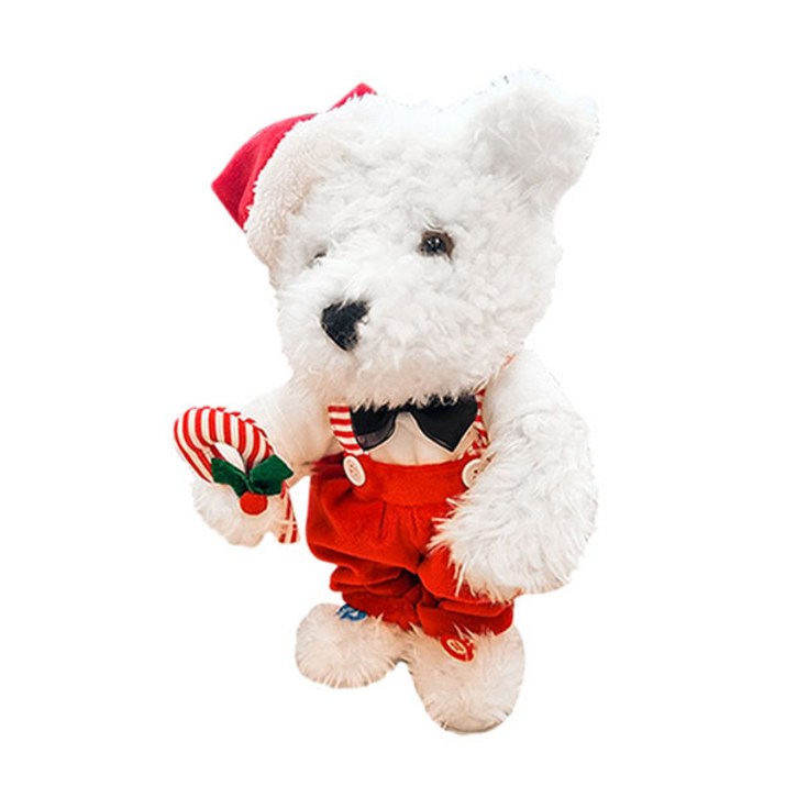 케바케 춤추는 따라쟁이 트리 루돌프 곰 인형 댄싱 노래 멜로디 크리스마스 장식 소품 9