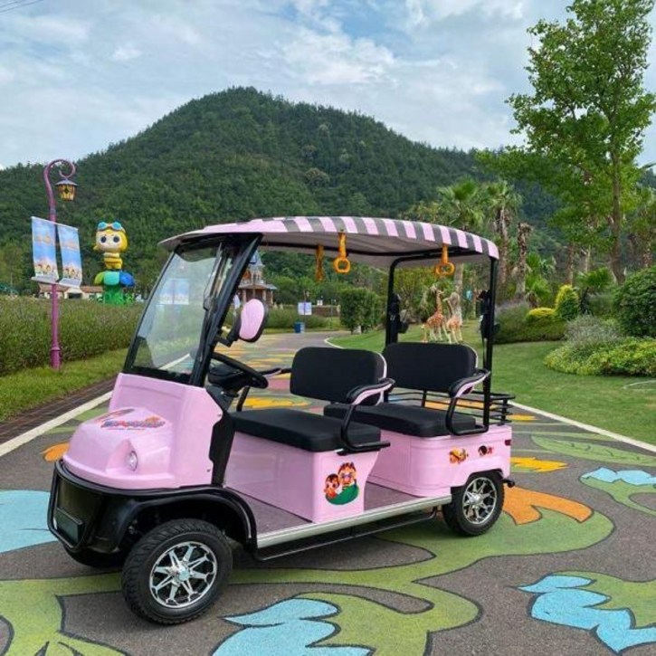 골프 카트 전기 여행용 4인승 소형 자동차 가족용 관광차