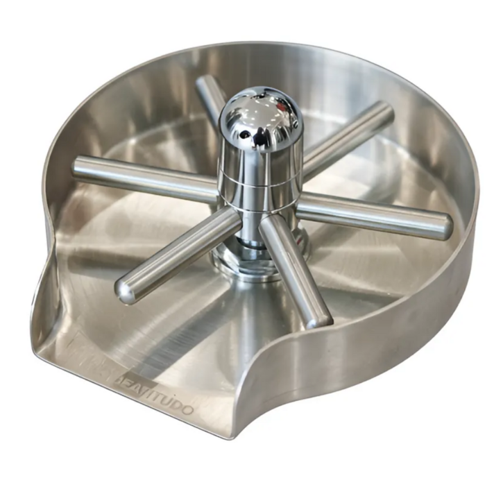 베아티투도 올스텐 회전형 컵 텀블러 세척기 + 드릴커터 22mm, 1개, 실버