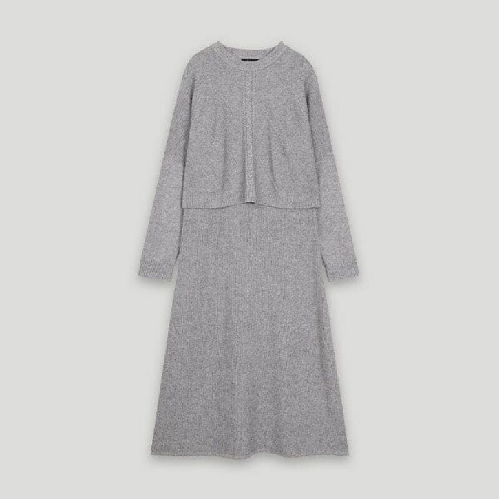 패션플러스코데즈컴바인코데즈컴바인 케이블 니트 원피스 세트 CKDKO380WB P003737014