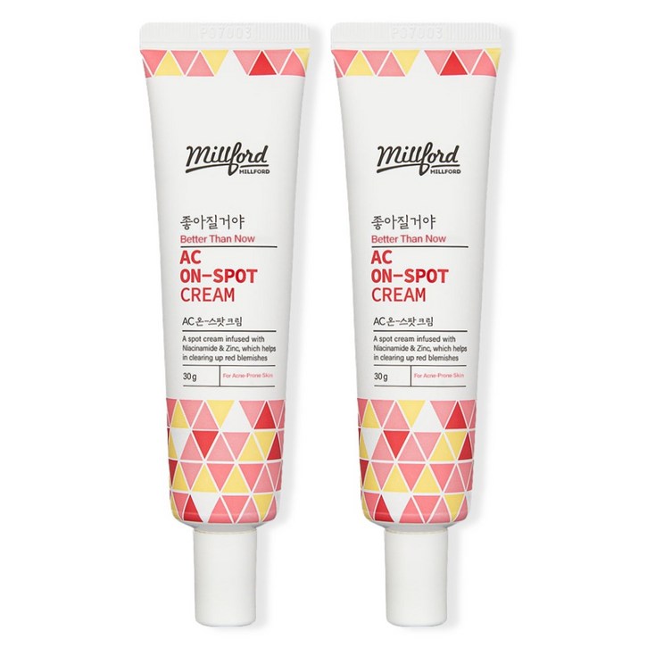 쿠팡특가 밀포드 AC 온스팟 크림 여드름흉터 흔적제거 여드름크림, 30g, 2개