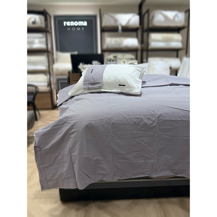 레노마홈 플랩워싱 홑겹이불커버