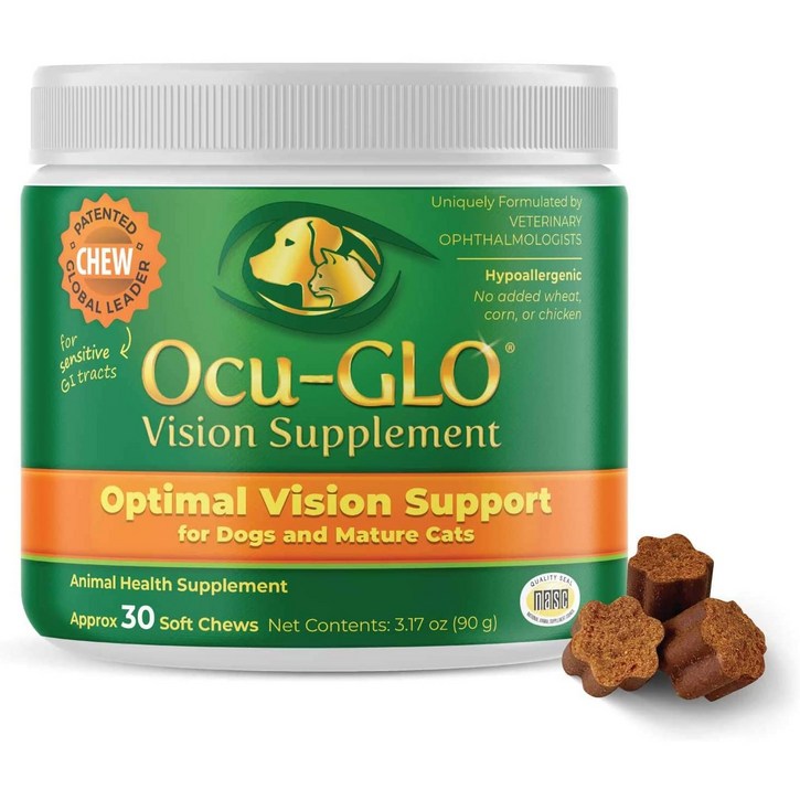 오큐클로 Ocu-GLO 고양이 눈영양제 강아지 눈영양제 30츄어블 X 1