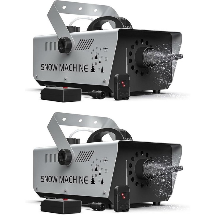 1000W 스테이지 스노우 머신 무선 및 수동 제어 눈송이 크기 조절 가능한 크리스마스 결혼식 파티 실내 야외용 제작 기계
