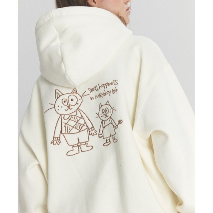CPGN STUDIO 데일리 투게더 자수 후드티 크림