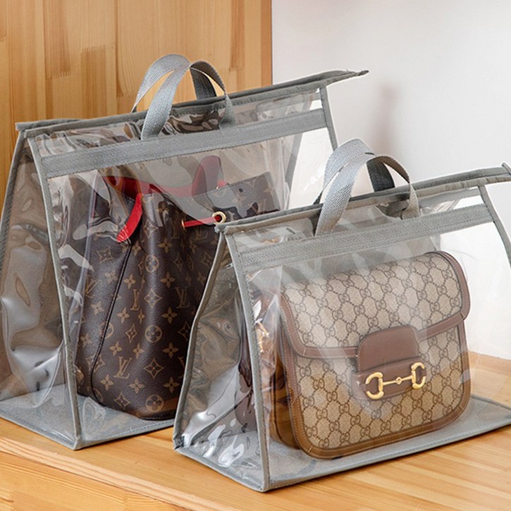 KDNC 명품 가방 먼지 방지 투명 수납백, 4개, 1세트