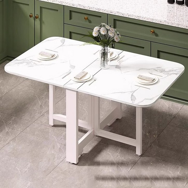 FONOW  접이식식탁 공간절약형 멀티 접이식 테이블 대리석 무늬 (원룸/소형가구) 쉽게 닦이는 표면