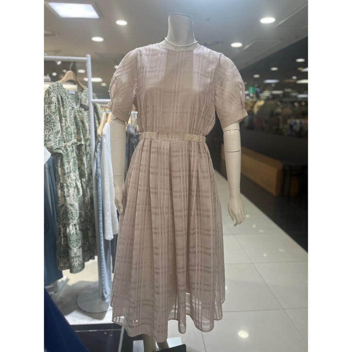 멜본체크노방원피스 STOW257P1 베이지