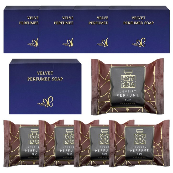 아모레 벨벳 퍼퓸드솝 5개 + 태광 주얼리 퍼퓸 향기 비누 5개