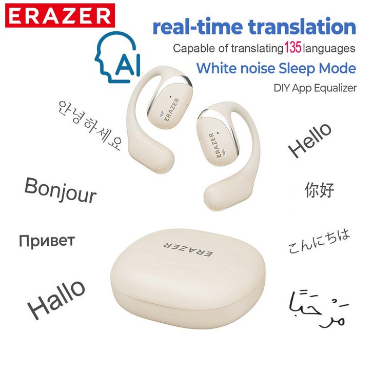 이어폰 블루투스 무선 Lenovo ERAZER X9 헤드폰 OWS 스포츠 오픈 마이크 소음 감소 방수