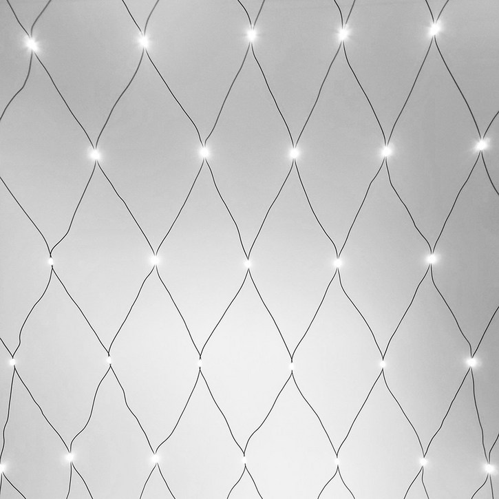 LED 크리스마스 트리 조명 장식 공사용 전구 연결형 24V 큐빅 네트 160구, 1개, 백색