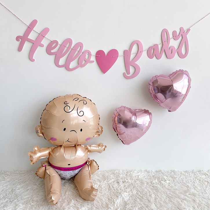 Hello Baby girl 파티 세트, Hello Baby girl 파티 세트