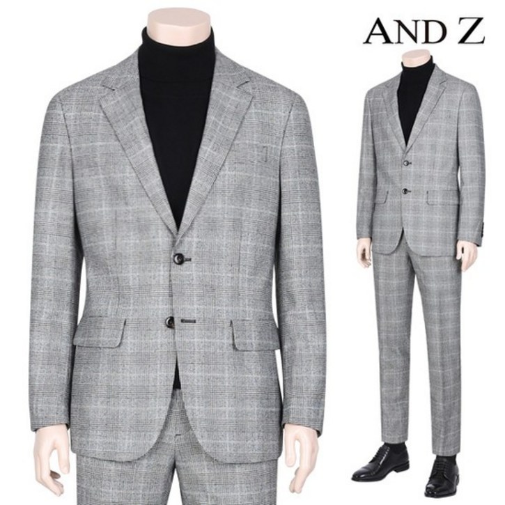 [앤드지] 그레이 캐주얼 모직 이지 캐주얼 셋업 수트 (BZA4KG1151_BZA4PP1151_GR)
