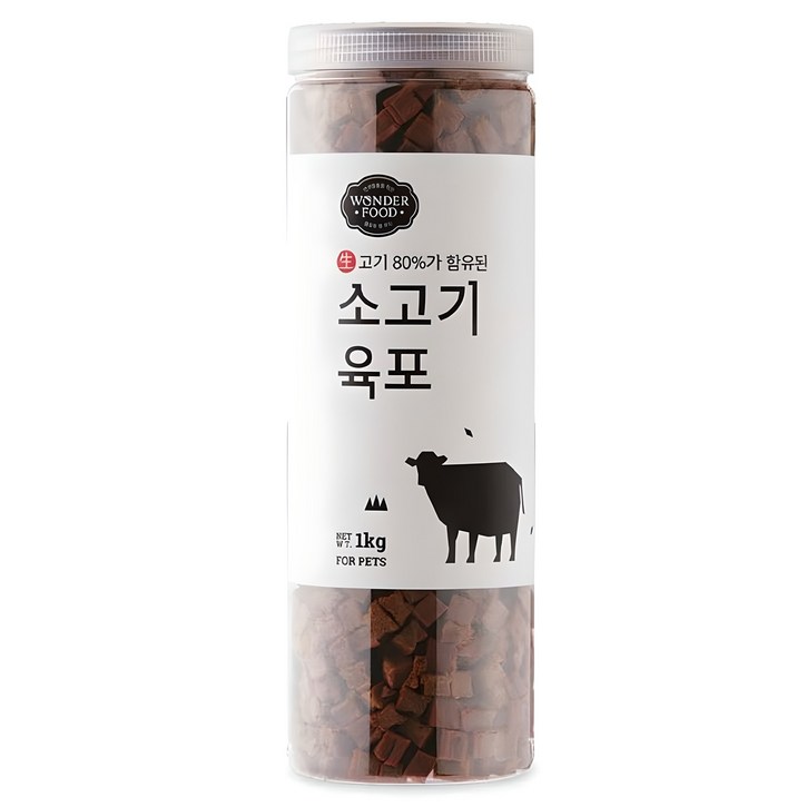 원더푸드 강아지 대용량 져키