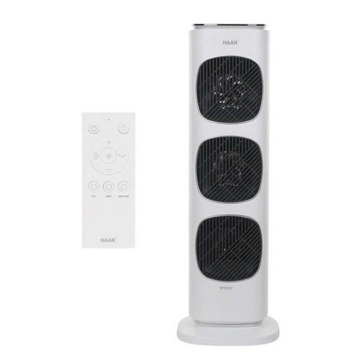 26년형 고스펙 한경희 BLDC PTC 온풍기 공기청정 무드등 가정용 사무실, 화이트