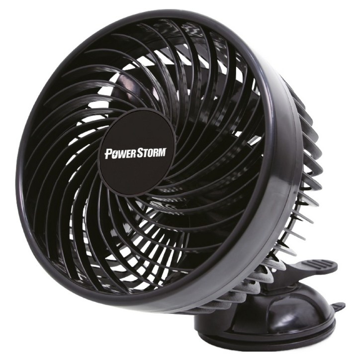 파워스톰 17cm 대형 날개 흡착형 차량용 서큘레이터 24V