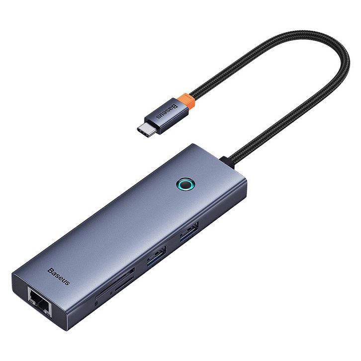 베이스어스 7in1 C타입 PD 100W HDMI 4K 스마트 미러링 원터치스크린 멀티허브 BSOH112